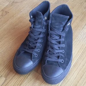 Black Suede Converse All Star Chuck Taylors